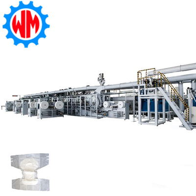 खरीदें Hot Sell Advanced 350pcs/min Adult Diaper Production Line with 2-3 Operators ऑनलाइन निर्माण