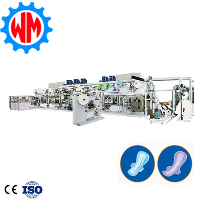 खरीदें High Speed Automatic Packaging Sanitary Pad Making Machine PLC Control  ऑनलाइन निर्माण