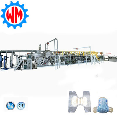 खरीदें Versatile Full Servo Adult Diaper Making Machine for Various Sizes and Styles of Diapers ऑनलाइन निर्माण