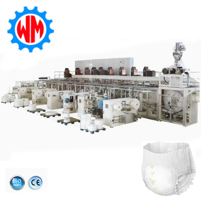 500-600pcs/Min बेबी पैंट बनाने की मशीन बेबी प्रशिक्षण पैंट उत्पादन लाइन