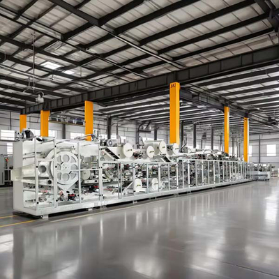 हाई स्पीड एडल्ट डायपर प्रोडक्शन लाइन 250-400 Pieces/Min Intelligent System