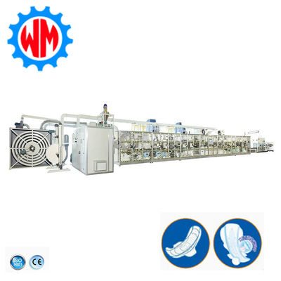 विदेशी स्थापना और प्रशिक्षण के साथ स्थिर उत्पादन सैनिटरी पैड बनाने की मशीन